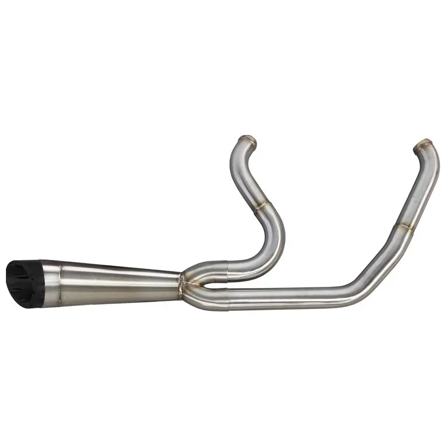 Two Bros. Shorty Turn Out Stainless 2 Into 1 Exhaust For Harley Davidson M8 Softail St & Sport Glide 1