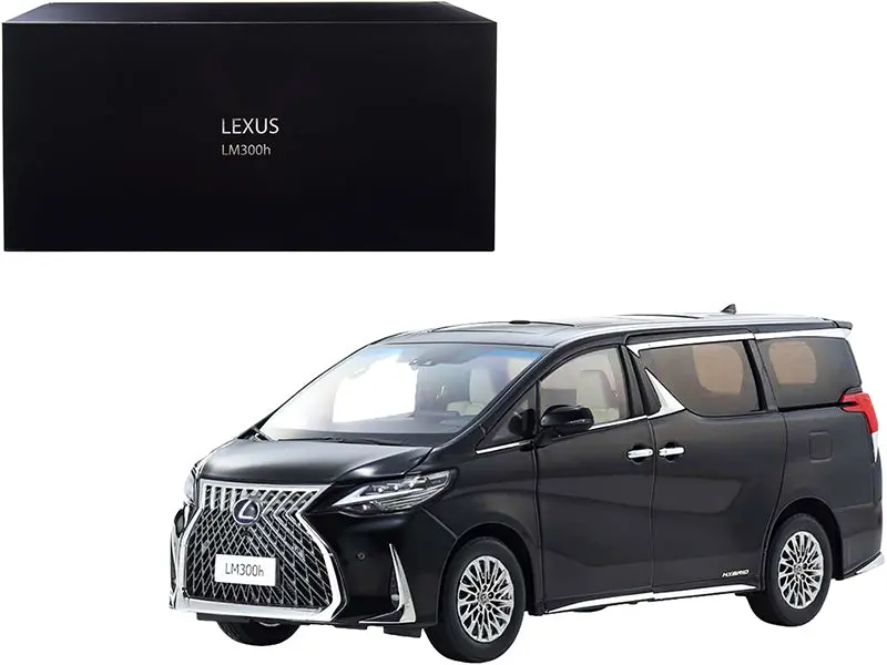 Lexus Lm300h Hybrid Van With Sunroof Black 1/18 Diecast Model By Kyosho 1
