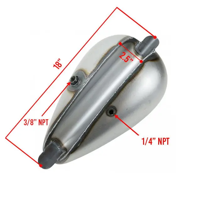Moto Iron 2.2 Gal. Axed Gas Tank 2