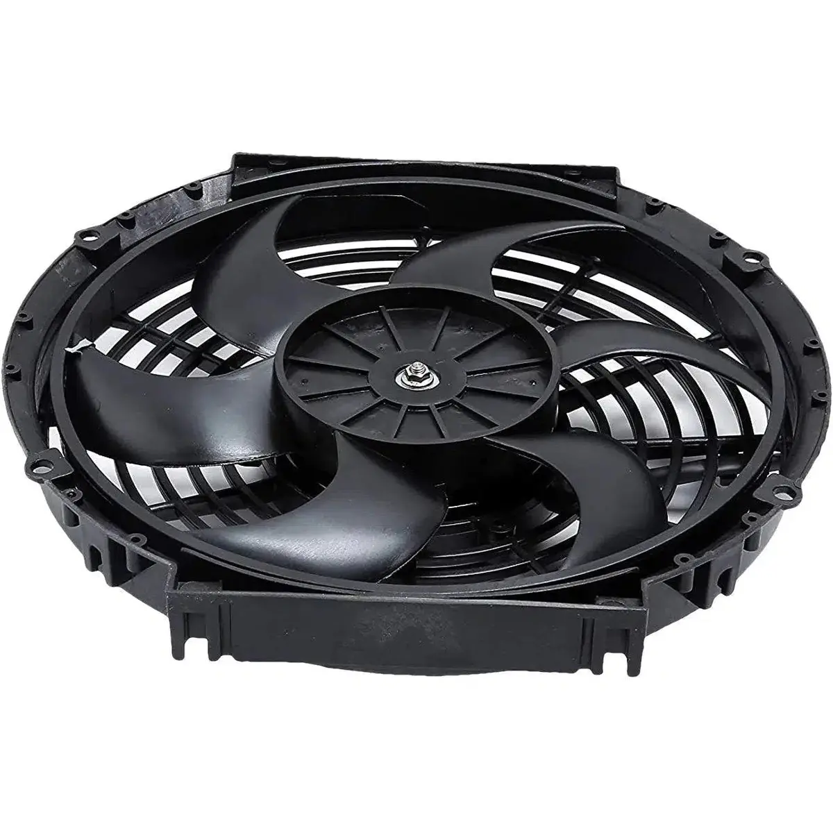 10-11 Inch 130W Electric Fan Radiator In-Hose Adapter Grounding Switch Kit 4