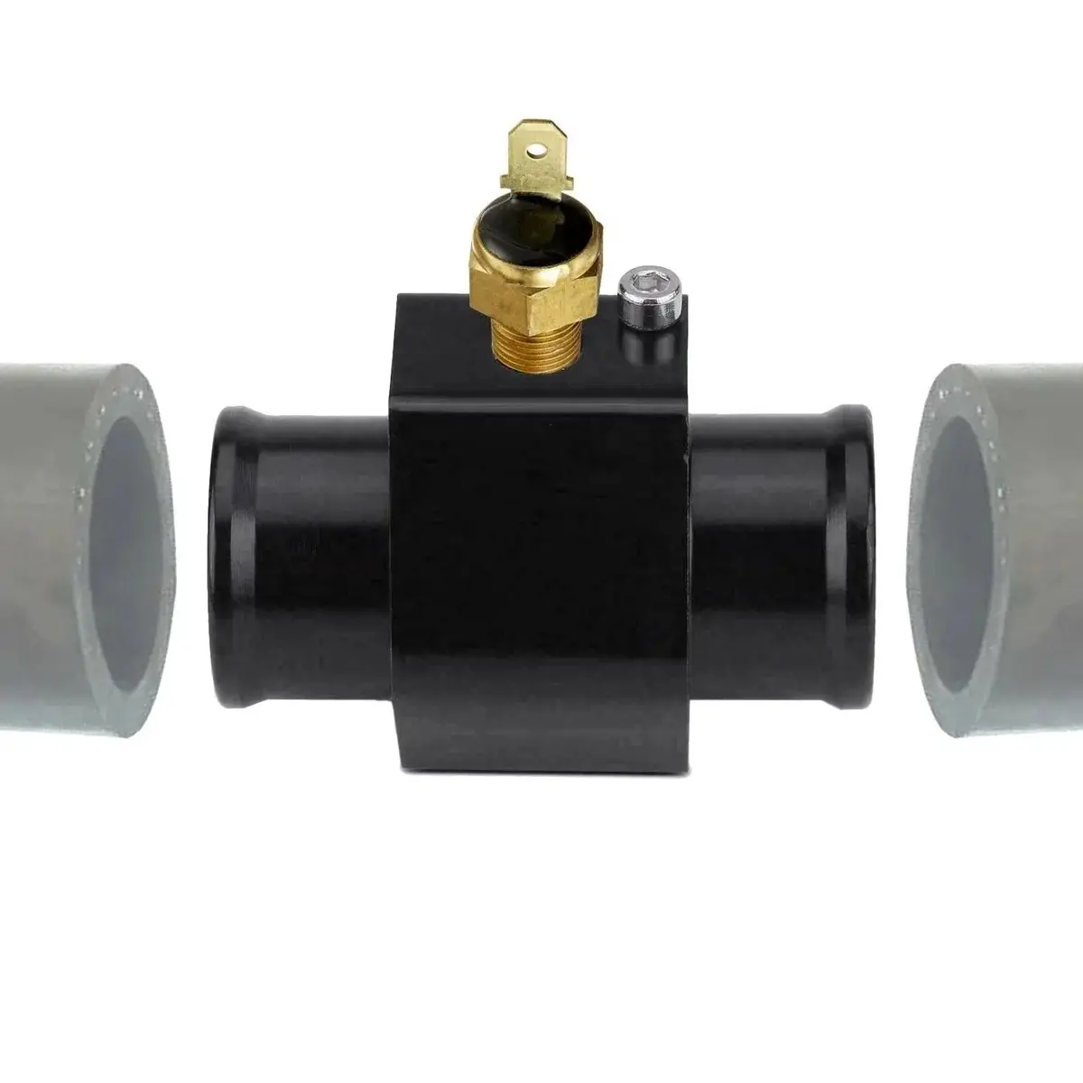 10-11 Inch 130W Electric Fan Radiator In-Hose Adapter Grounding Switch Kit 3