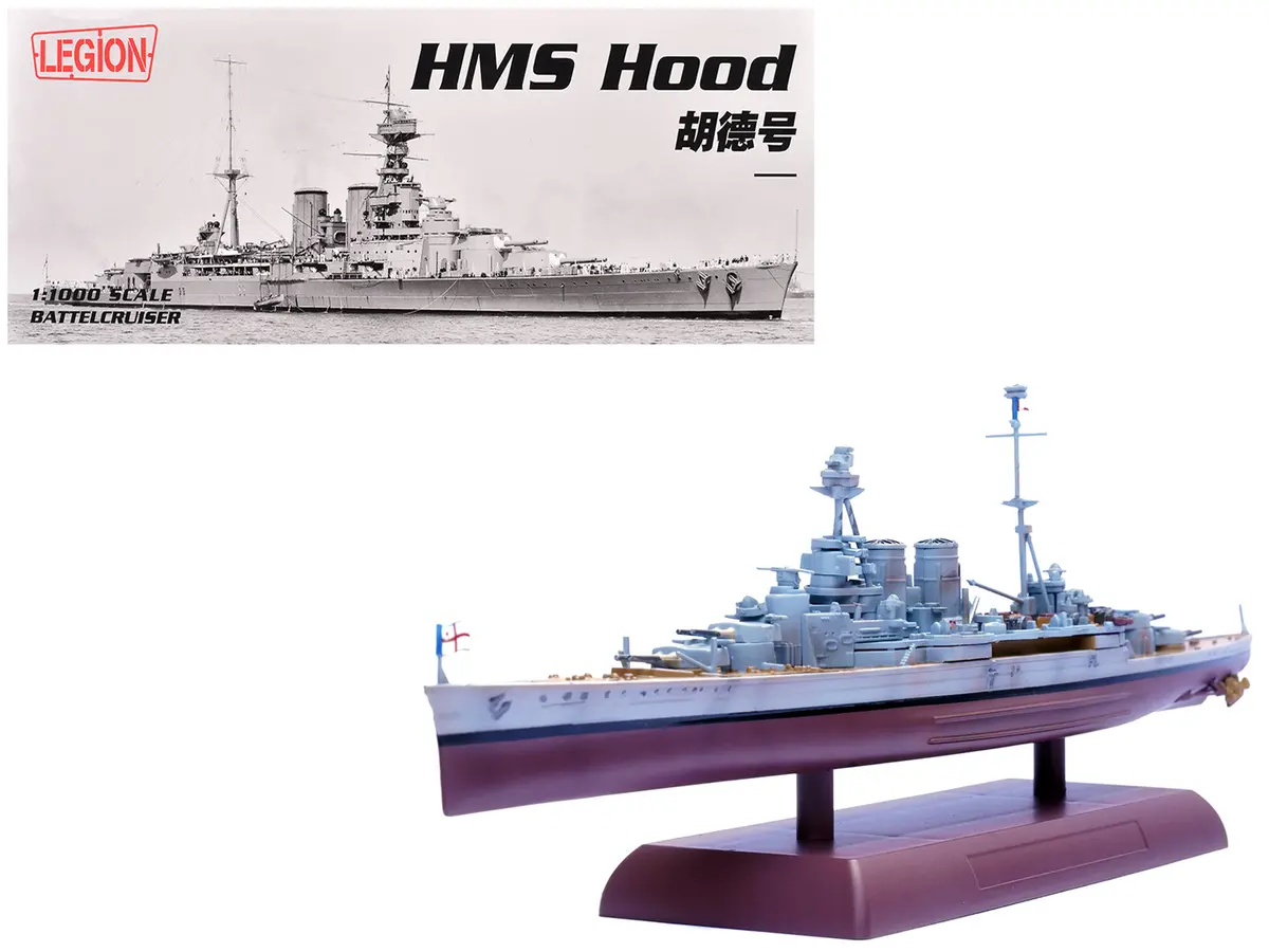 Hms Hood Battlecruiser "British Royal Navy" 1/1000 Diecast Model By Legion 1