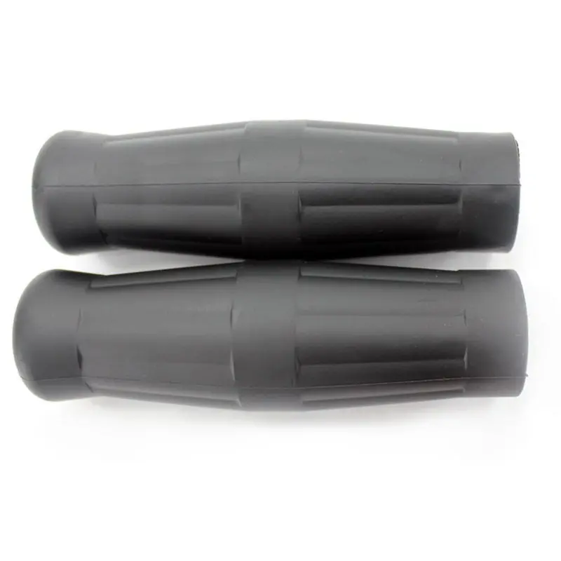 Old School 1" Black Motorcycle Handlebar Grips 1