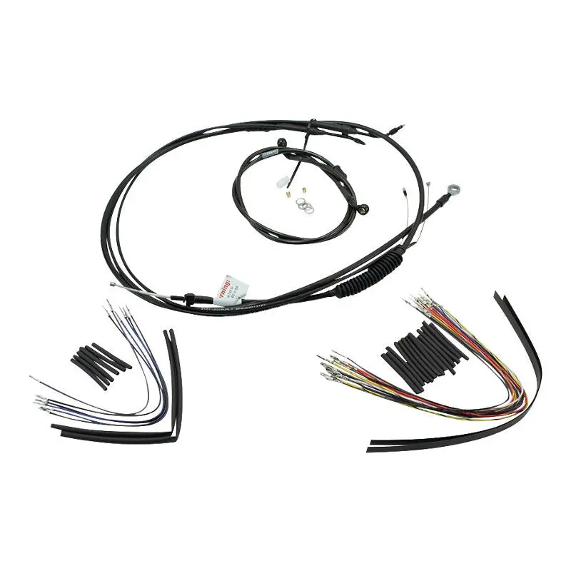 Extended Cable / Brake Line Kit For 12" Ape Hangers Harley Sportster Xl 2007-2013 1