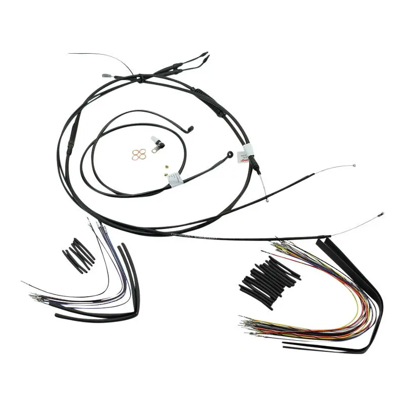 Extended Cable / Brake Line Kit For 16" Ape Hangers Harley Sportster Xl 2007-2012 1