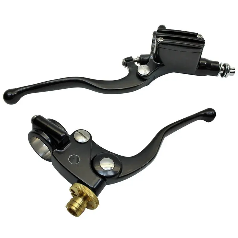 Moto Iron 1″ Handlebar Controls Kit (Master Cylinder And Clutch Lever) For Harley And Custom 3