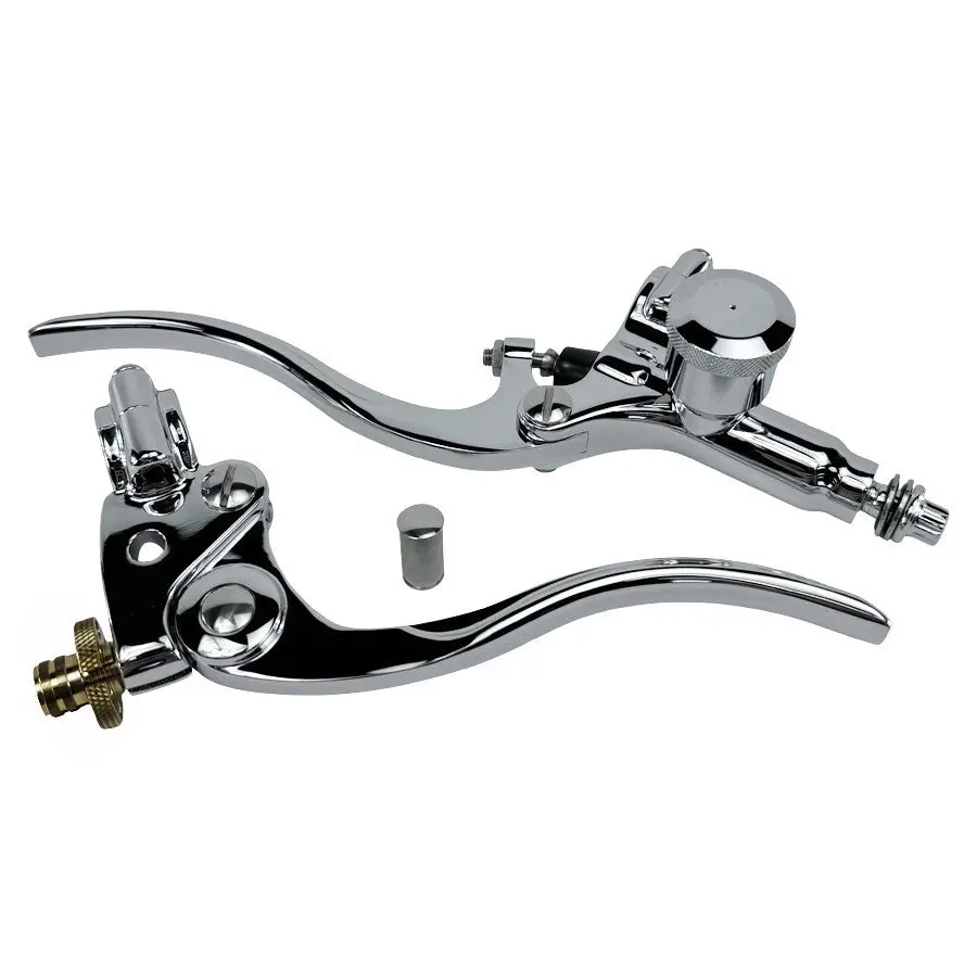 Moto Iron 1″ Handlebar Controls Kit (Master Cylinder And Clutch Lever) For Harley And Custom 3