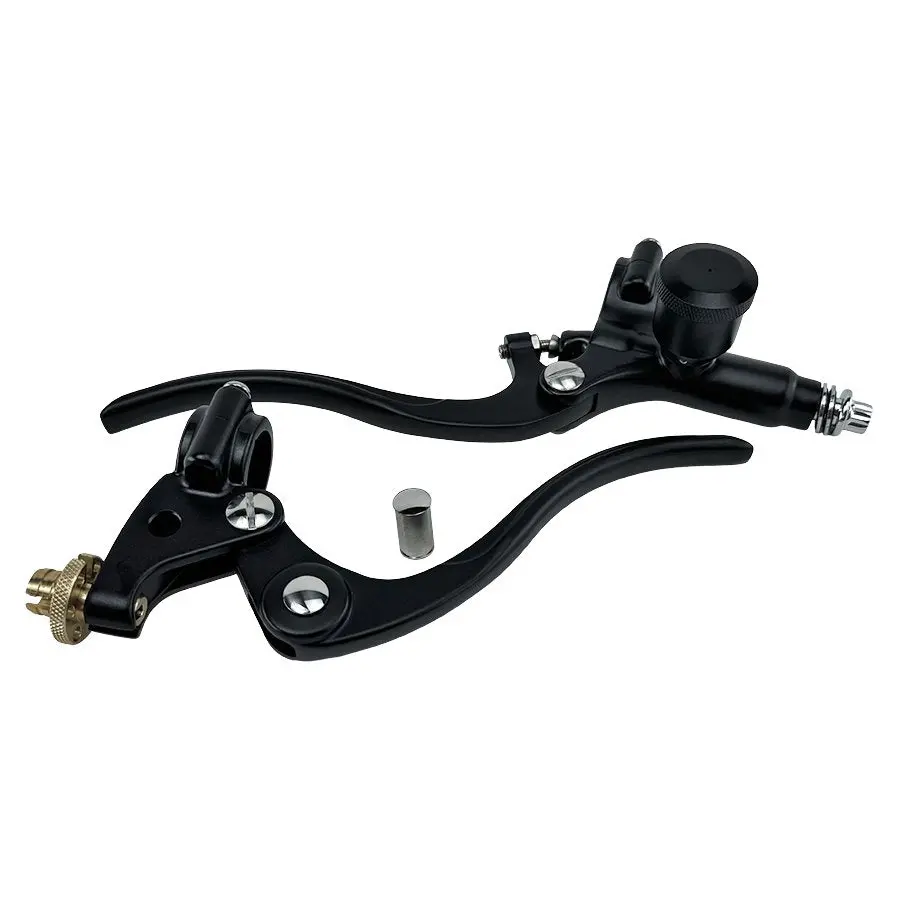 Moto Iron 1″ Handlebar Controls Kit (Master Cylinder And Clutch Lever) For Harley And Custom 4
