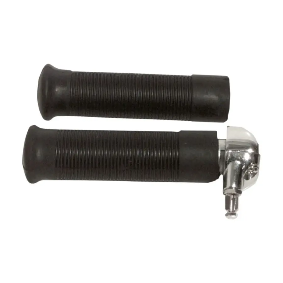 7/8" Universal Throttle With Grips - Single Cable - Chrome 1