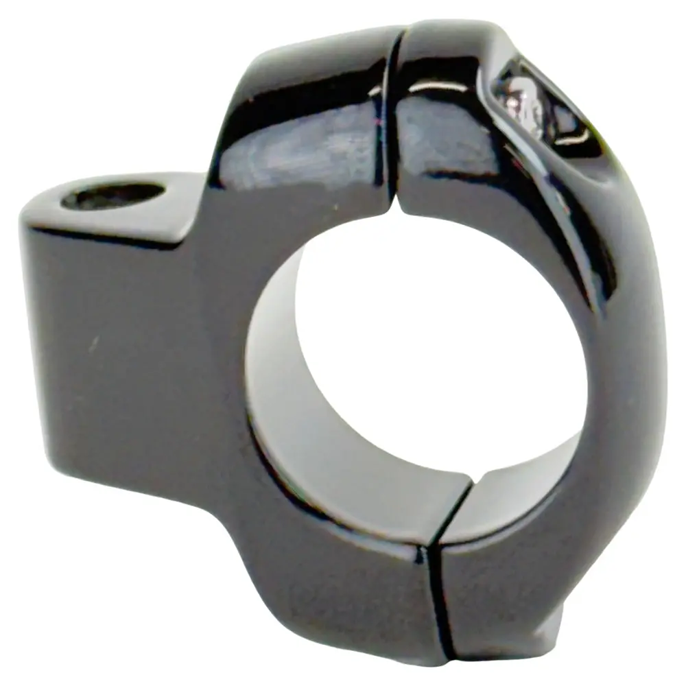 Moto Iron Black Mirror Clamp For 1″ Handlebars And 5/16″ Mirror Stems 1