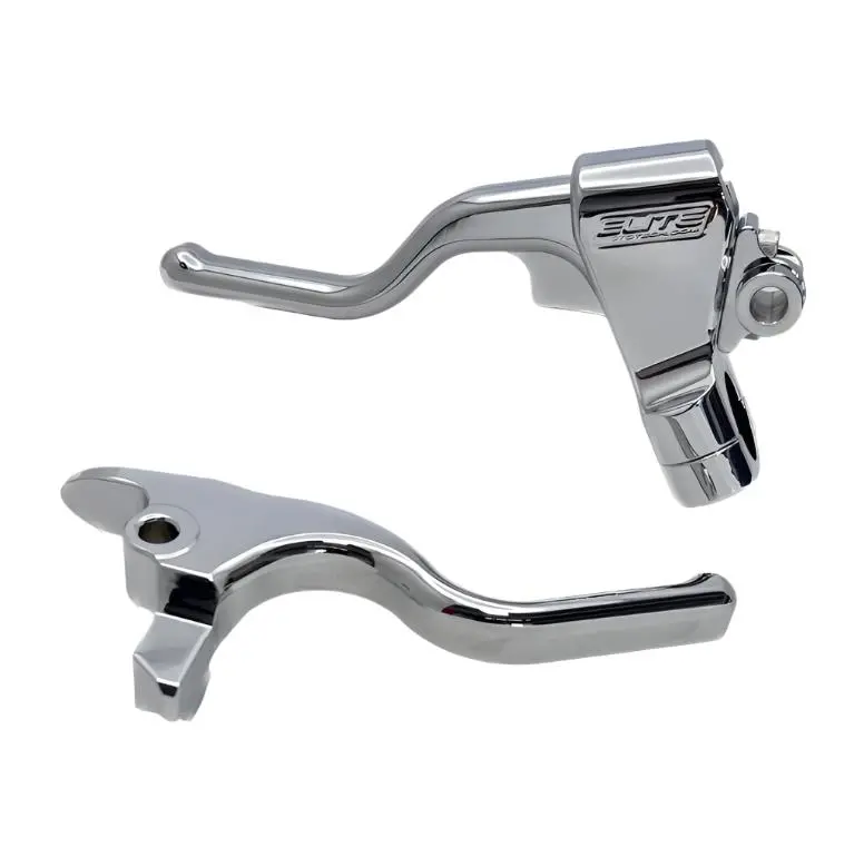 Elite Mototech Hd "Ez-Pull" 18-24 Softail Clutch & Brake Lever Set - Chrome 1
