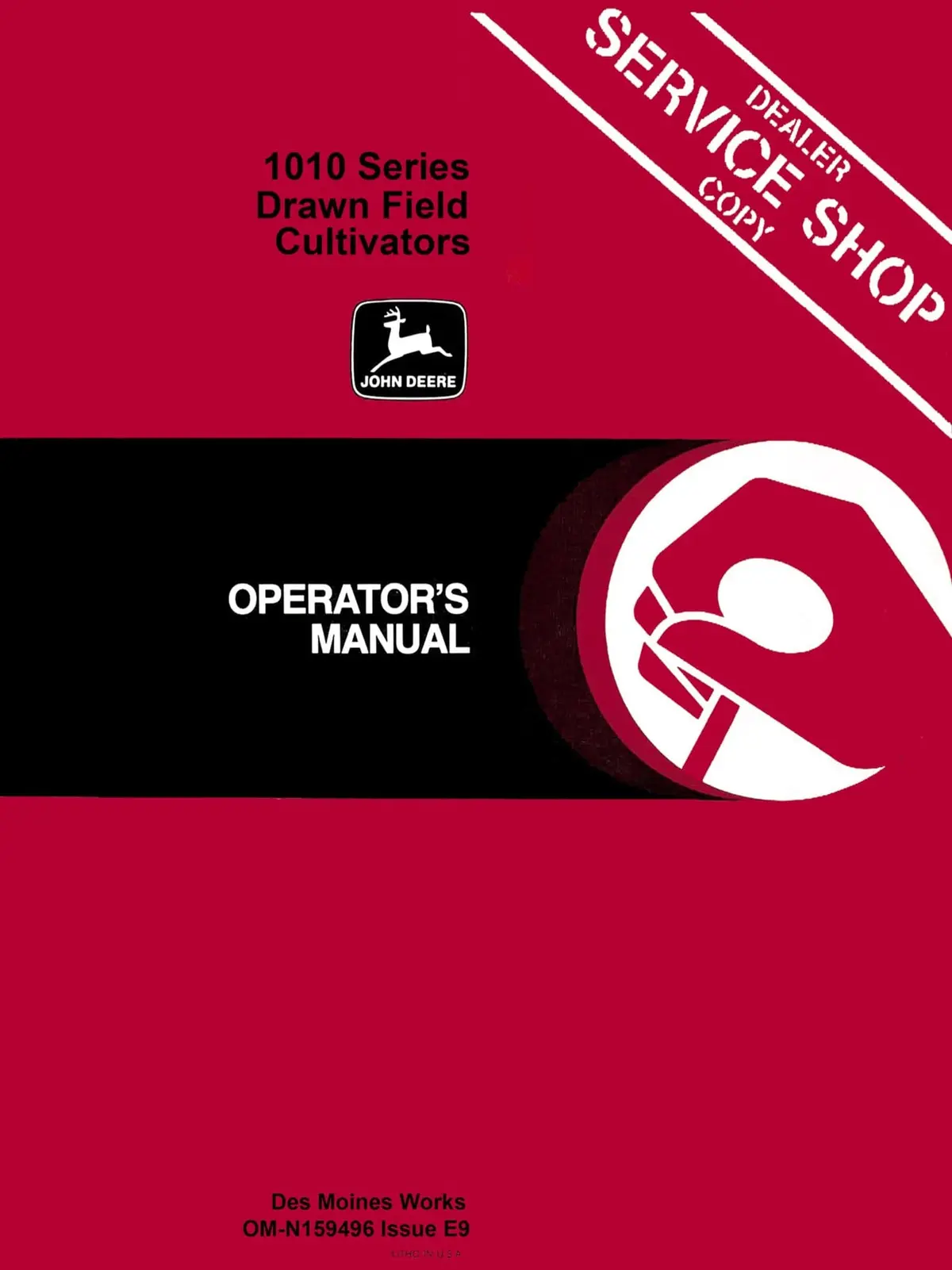 John Deere 1010 Series Drawn Field Cultivator Operator's Manual 1