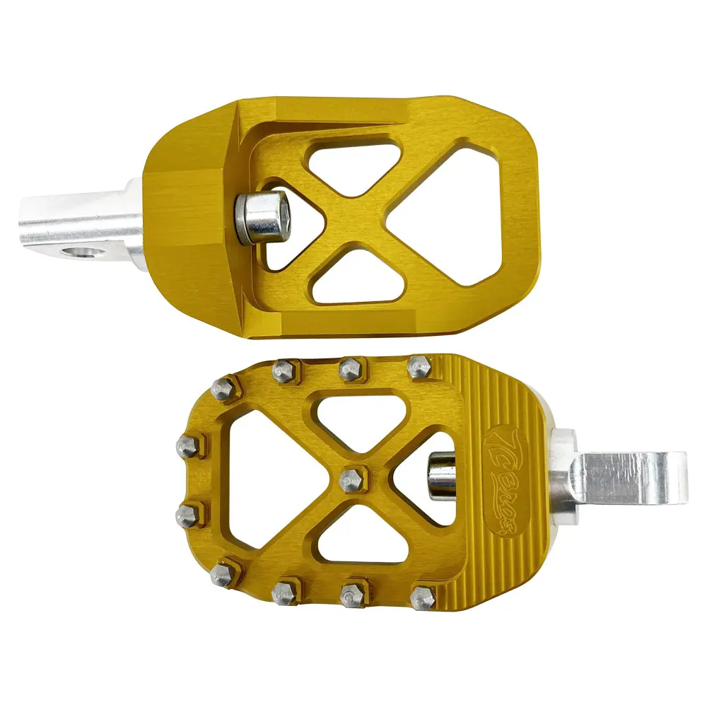 Tc Bros. Pro Series Mx Footpegs For 1977-2022 Harley-Davidson 3