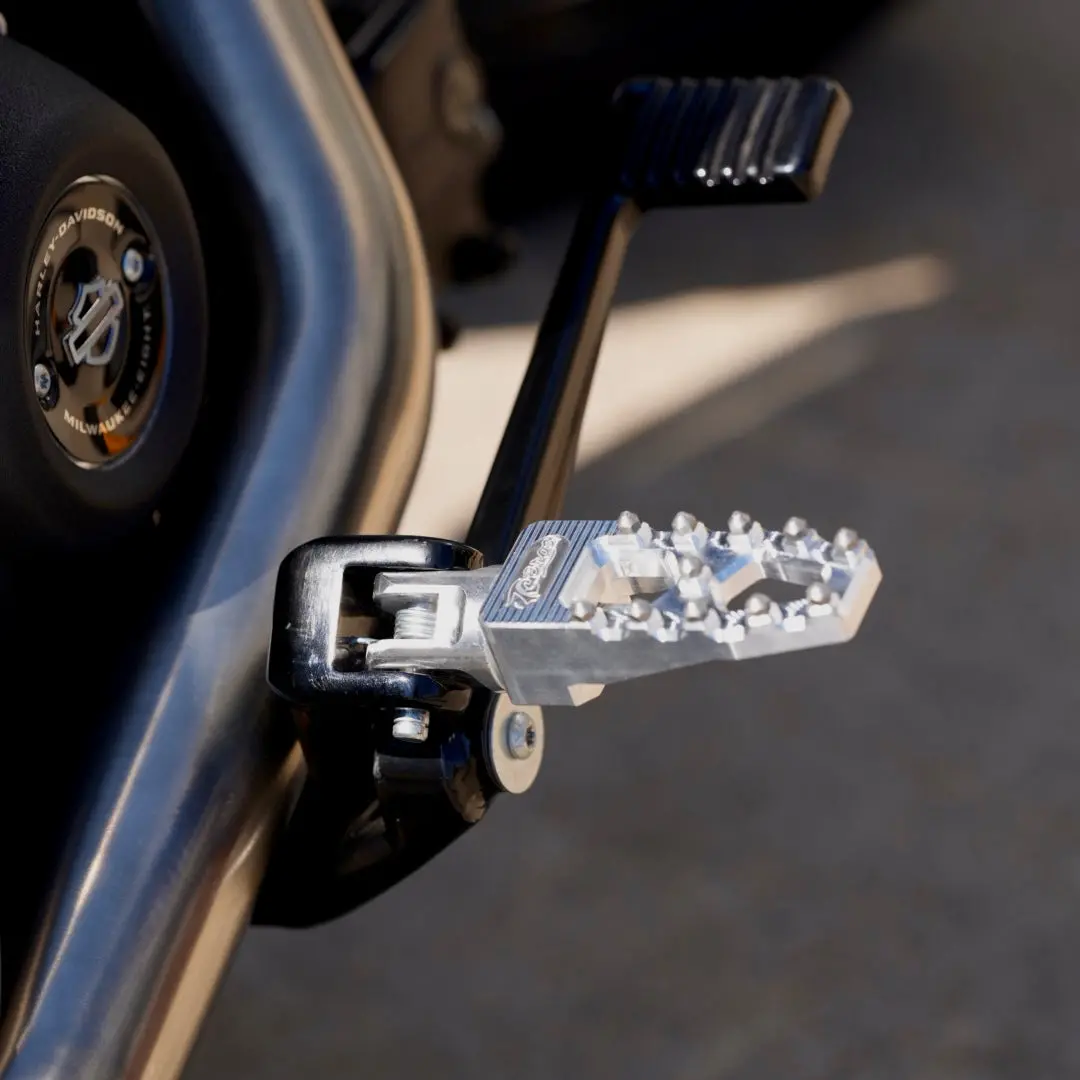Tc Bros. Pro Series Mx Lite Footpegs For 2018-Up Harley-Davidson (Rider Position) 2