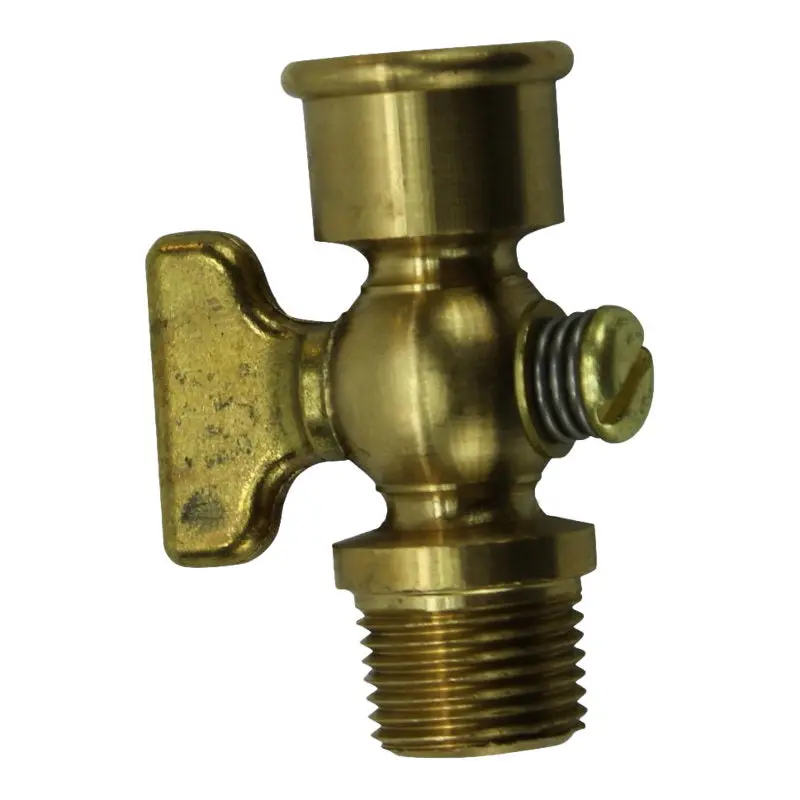 3/8" Brass Petcock With T Handle 2