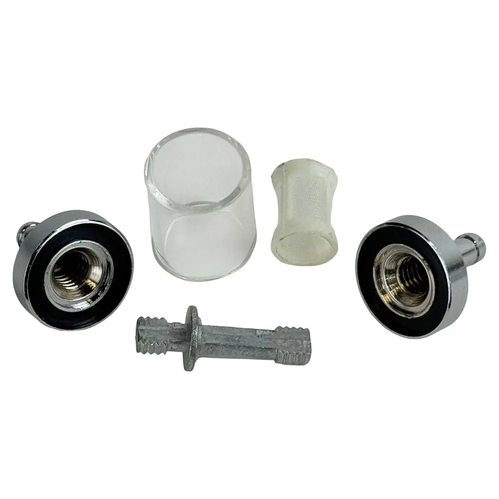 Moto Iron 1/4" Inline Glass Mini Fuel Filter 2