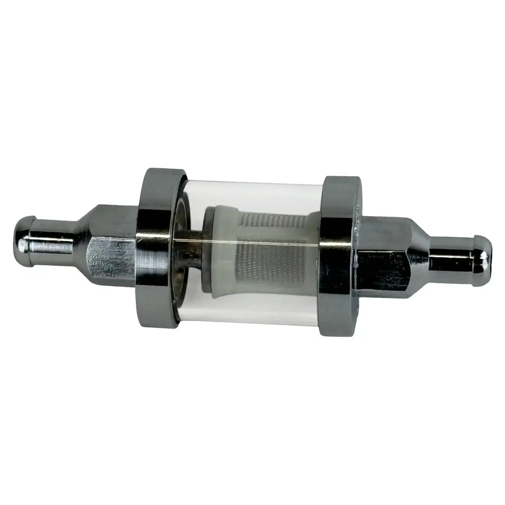 Moto Iron 5/16" Inline Glass Mini Fuel Filter 1