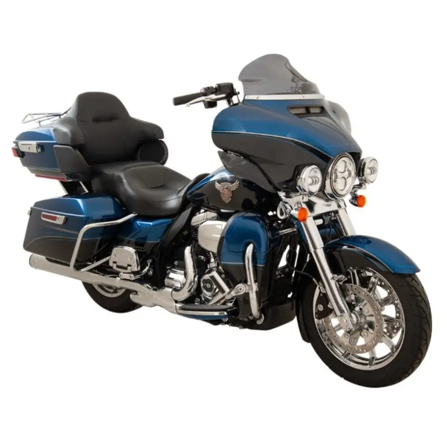 Klockwerks Flare Windshield - 8-1/2" - Dark - Smoke - For '14-'24 Flht 1