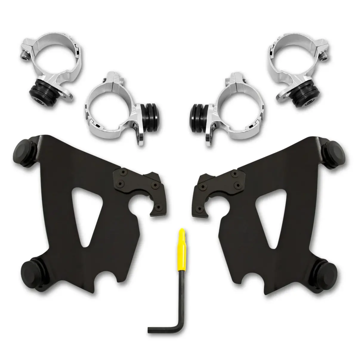 Memphis Shades Trigger Lock Mounting Kit For Dyna Gauntlet Fairing (Black) 1