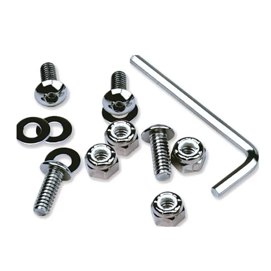 Motion Pro Chrome License Plate Frame Hardware 1
