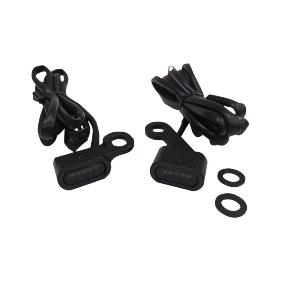 Led Handlebar Marker Lights 2004-21 Sportster - Black 1