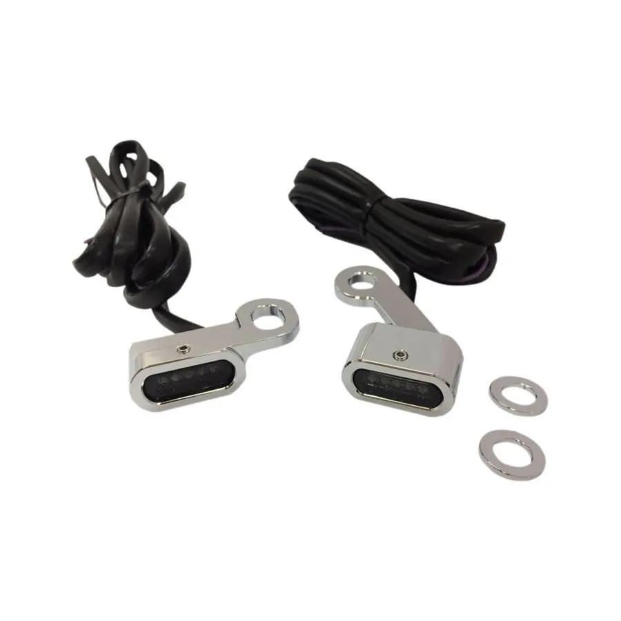 Led Handlebar Marker Lights 2004-21 Sportster - Chrome 1