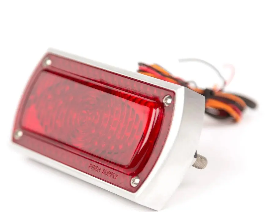 Prism Supply Box Chopper Tail Light - Brushed 1