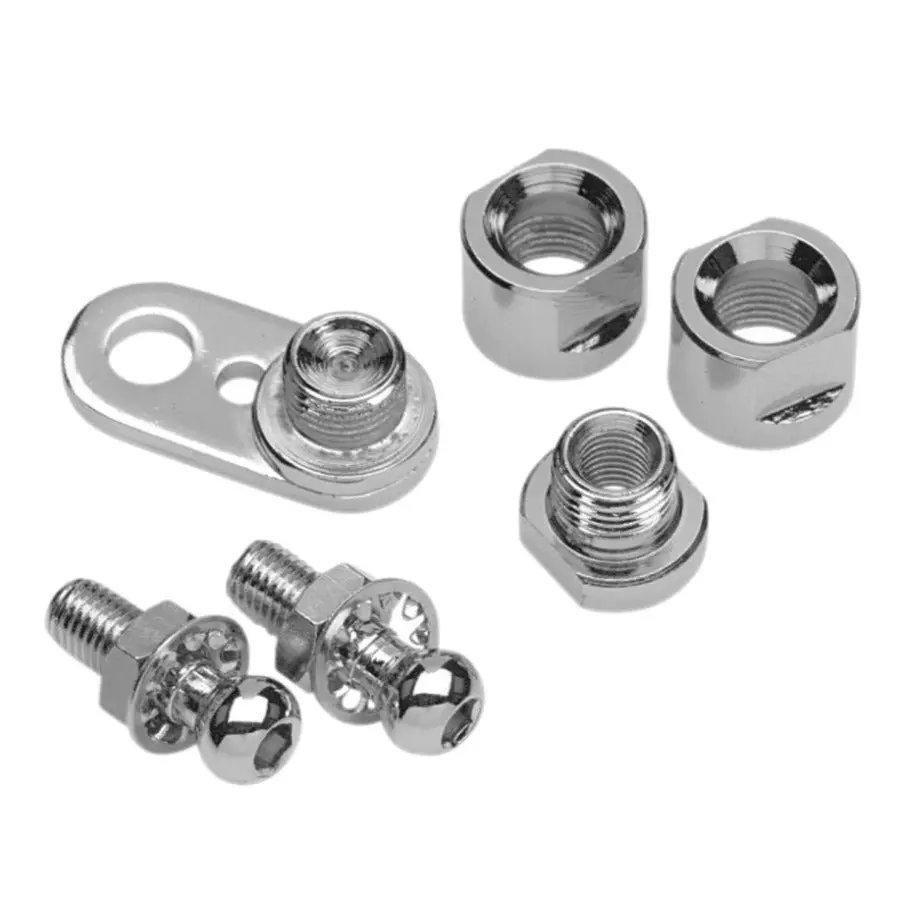 Turn Signal Swivel Kit For Dyna, Big Twin, Sportster And V-Rod Models- Chrome 1