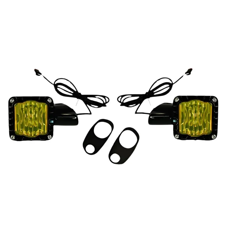 Shark Demon Led Turn Signals - Black W/Yellow Lens - For Harley '15-'24 Road Glide 1