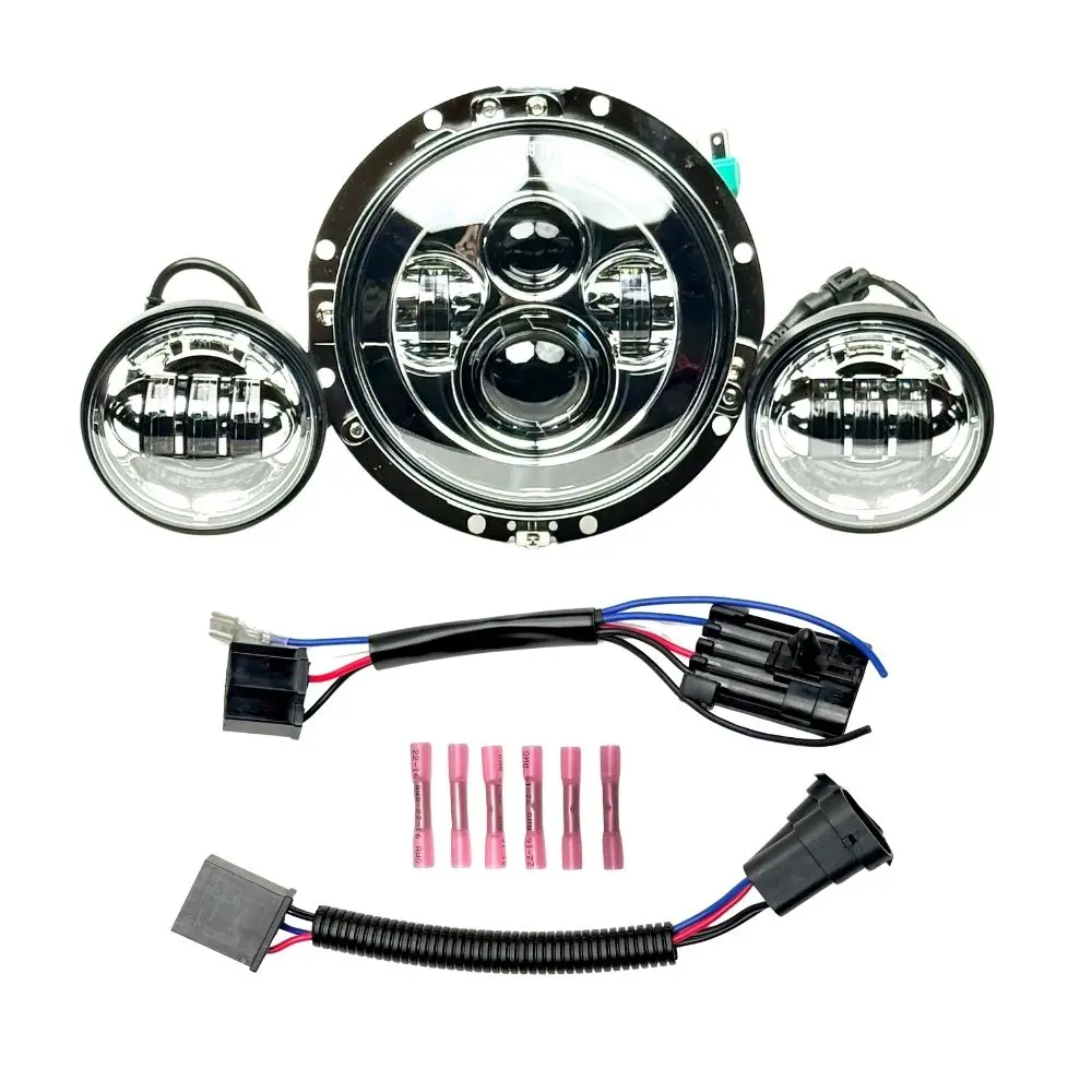 Moto Iron 7" Led Headlight Conversion Insert 3