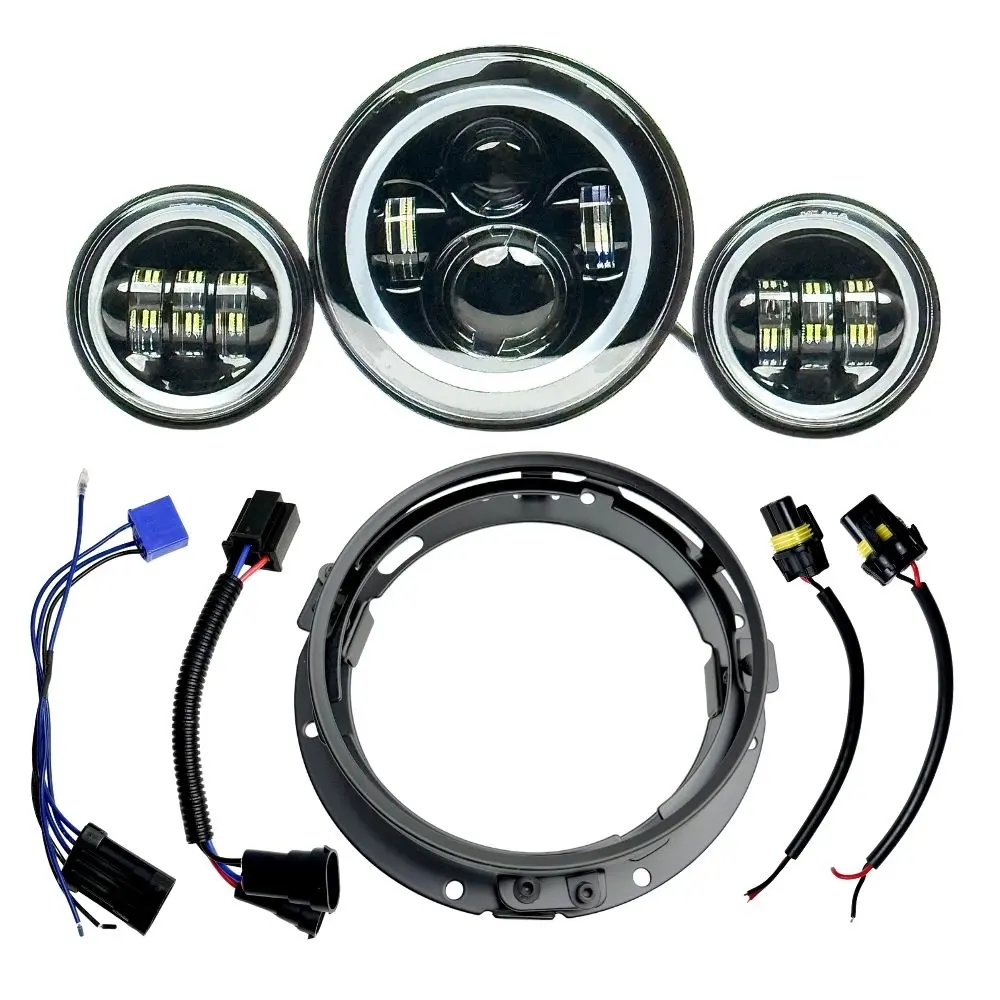 Moto Iron 7" Led Headlight Conversion Insert 6