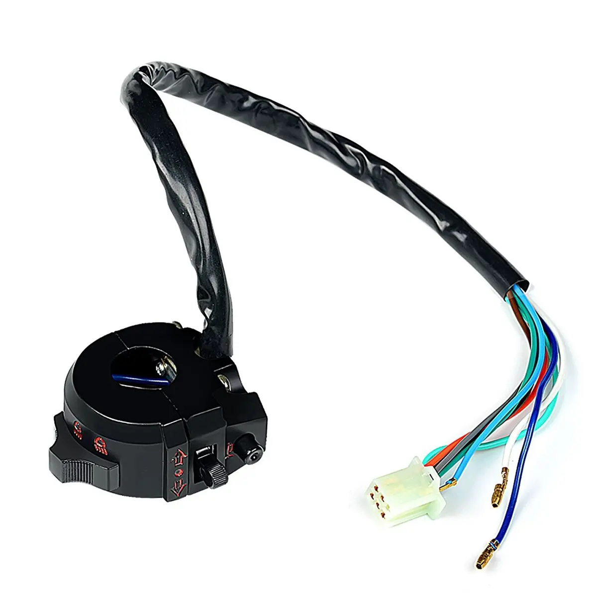 Universal Compact Handlebar Multi-Switch For 7/8" Bars (Hi/Lo Beam, Turn Signal, Horn) 1