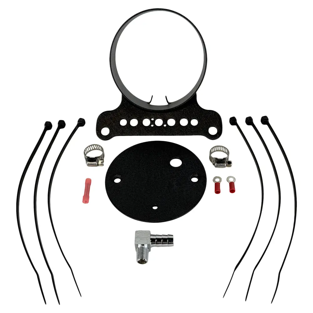 Moto Iron Single Gauge Mounting Kit For Harley-Davidson—Black 1