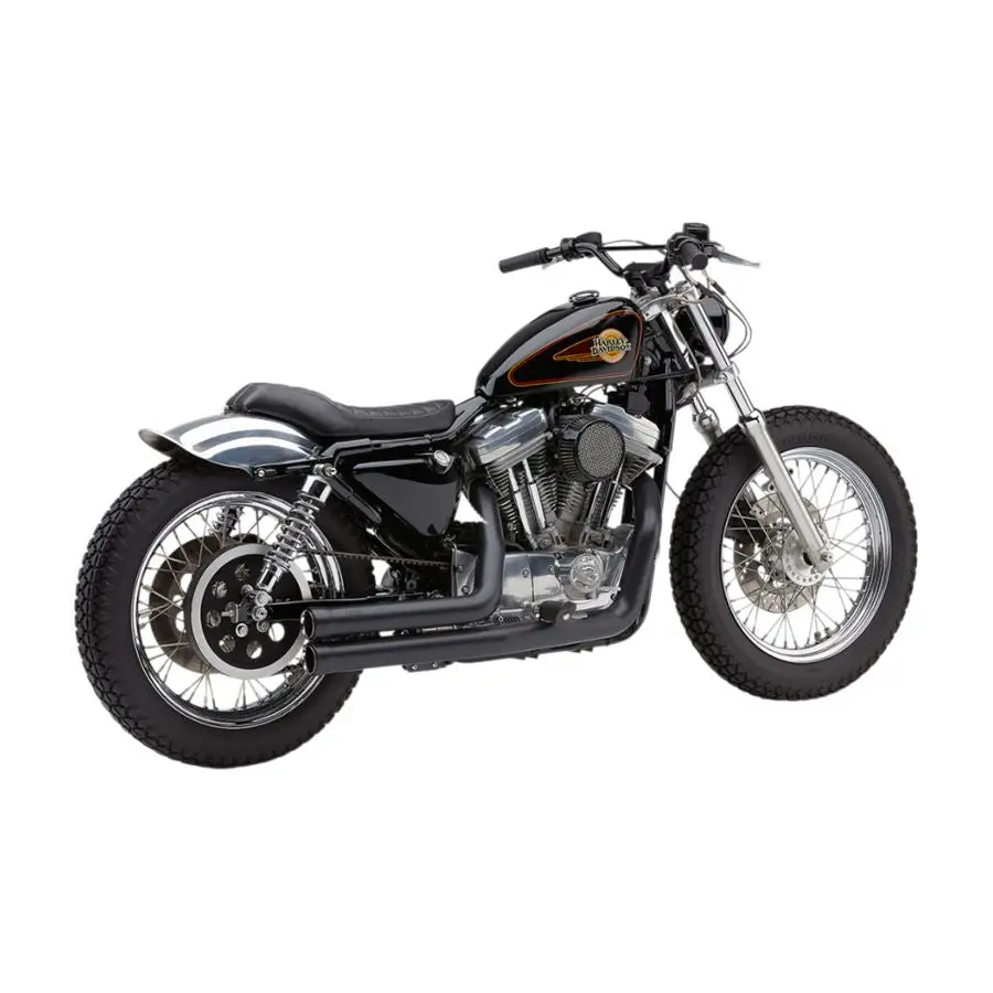 Speedster Short 909 Exhaust System - 1986-2003 Sportster Xl - Black 2