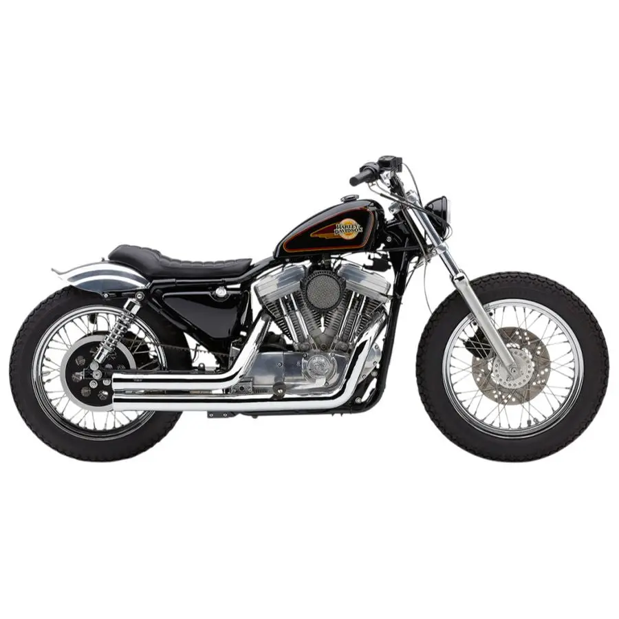 Speedster Short 909 Exhaust System - 1986-2003 Sportster Xl - Chrome 1