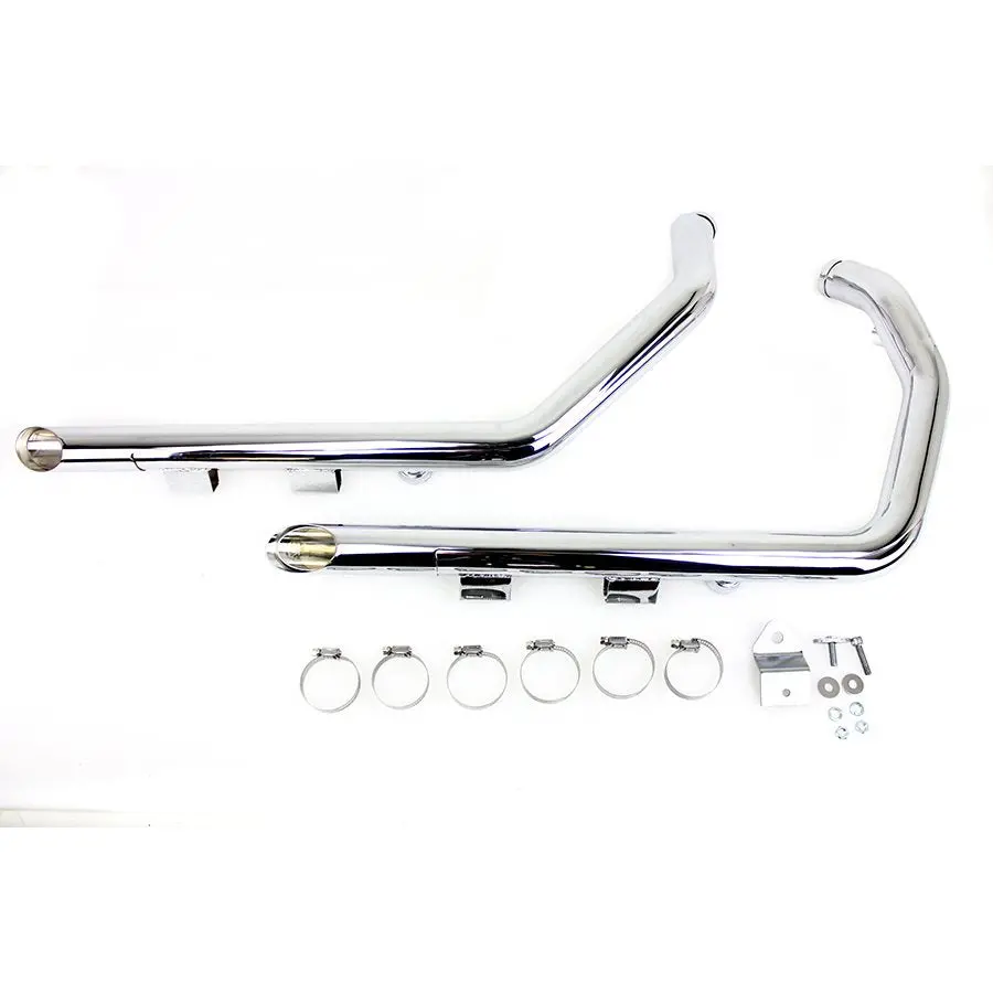 Sportster Drag Pipe Set W/Heat Shields - 2004-2013 Models 1