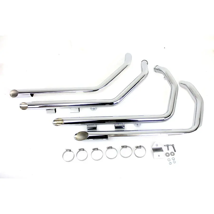 Sportster Drag Pipe Set W/Heat Shields - 2004-2013 Models 2