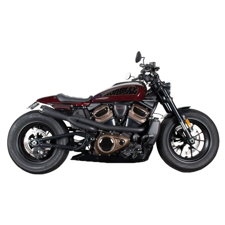 Two Brothers Comp-S 2 Into 1 Exhaust For 2021+ Sportster S - Black Ceramic Finish 1