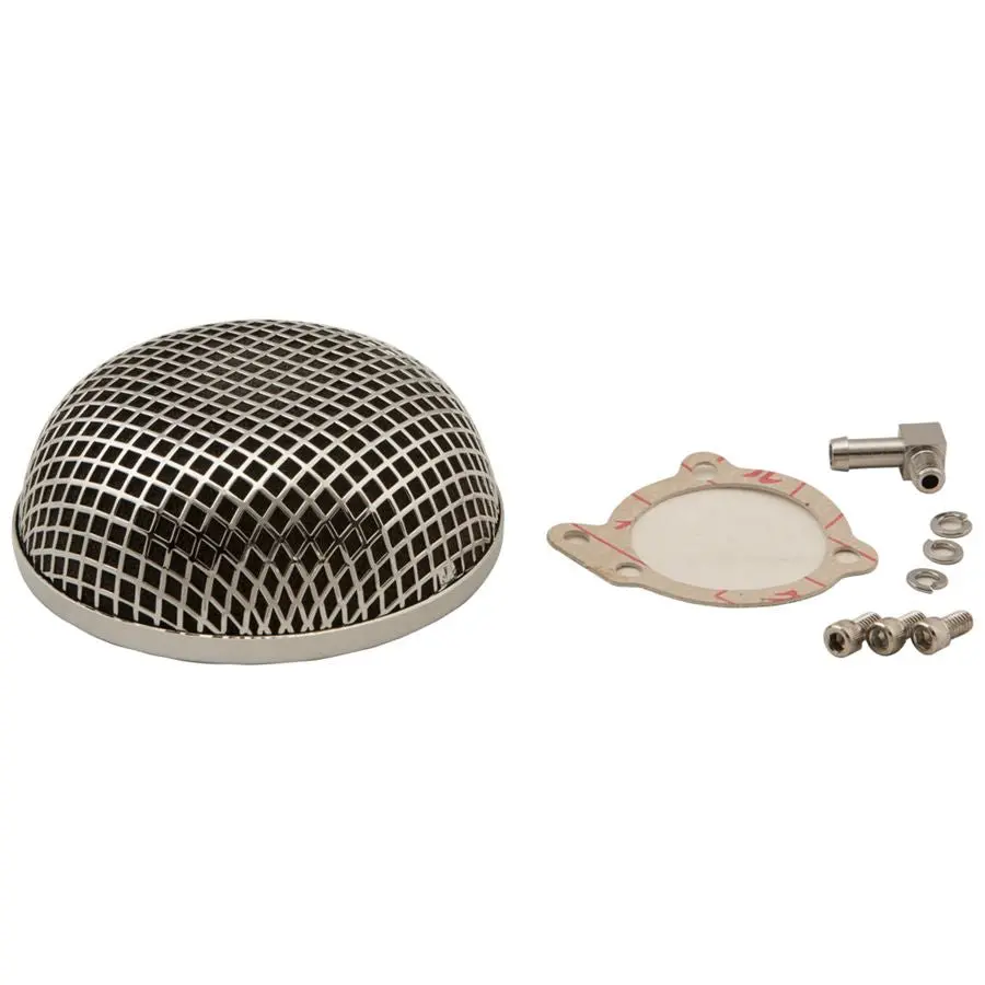 Chrome Mesh Air Cleaner - S&S Carbs 1