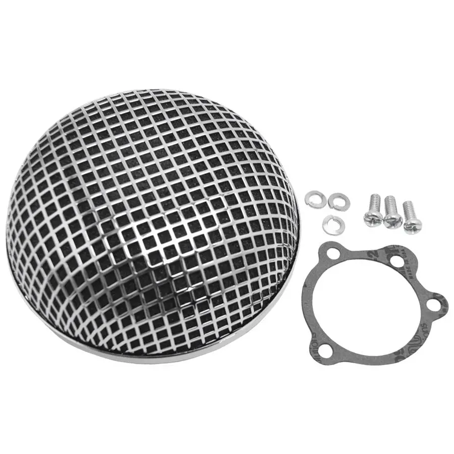 Chrome Mesh Air Cleaner - Bendix & Keihin Butterfly Carb 1