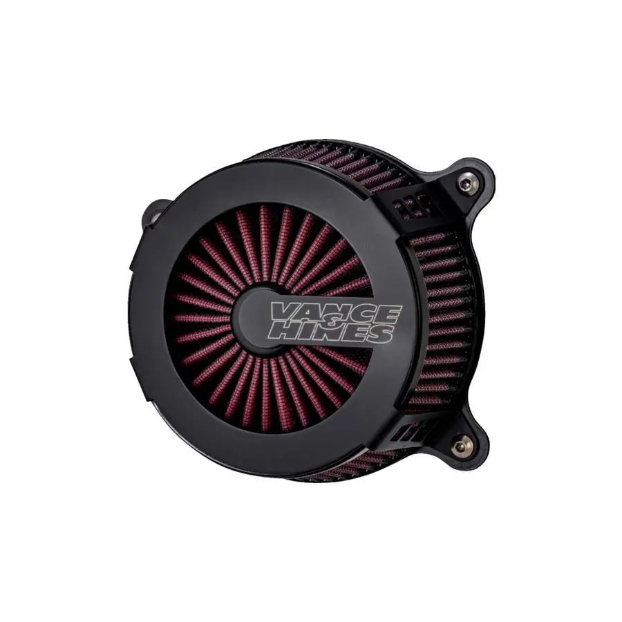 V02 Cage Fighter Air Cleaner Kit For Harley 99-17 Twin Cam - Black 1