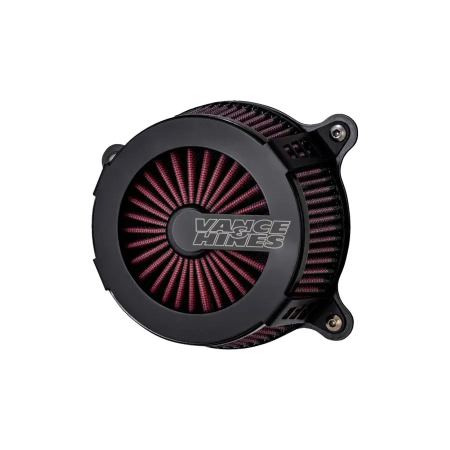 V02 Cage Fighter Air Cleaner Kit For Harley 08-16 Flt/16-17 Flst & Fxdls (Fbw) Black 1