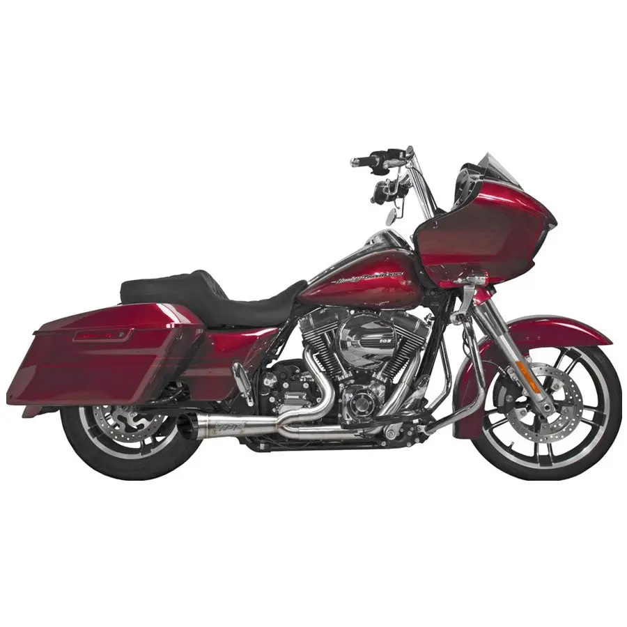 Two Bros. Shorty 2-Into-1 Stainless Exhaust System For Harley-Davidson Touring 2008-2016 2