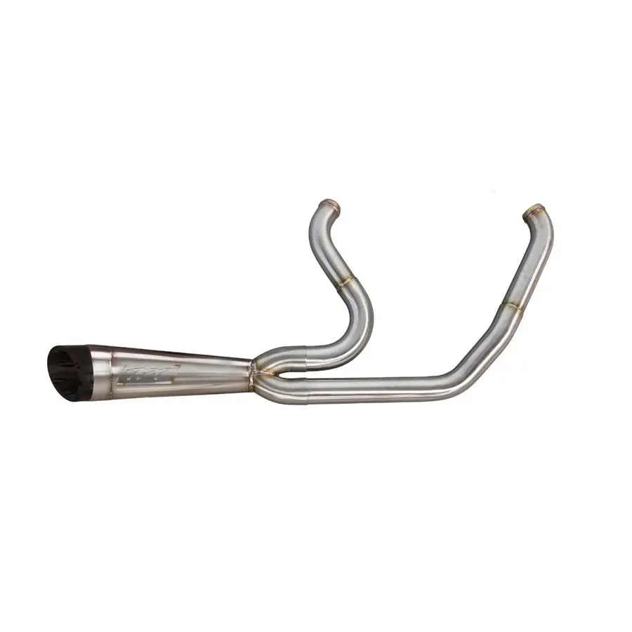 Two Bros. Shorty 2-Into-1 Stainless Exhaust System For Harley-Davidson Touring 2008-2016 1