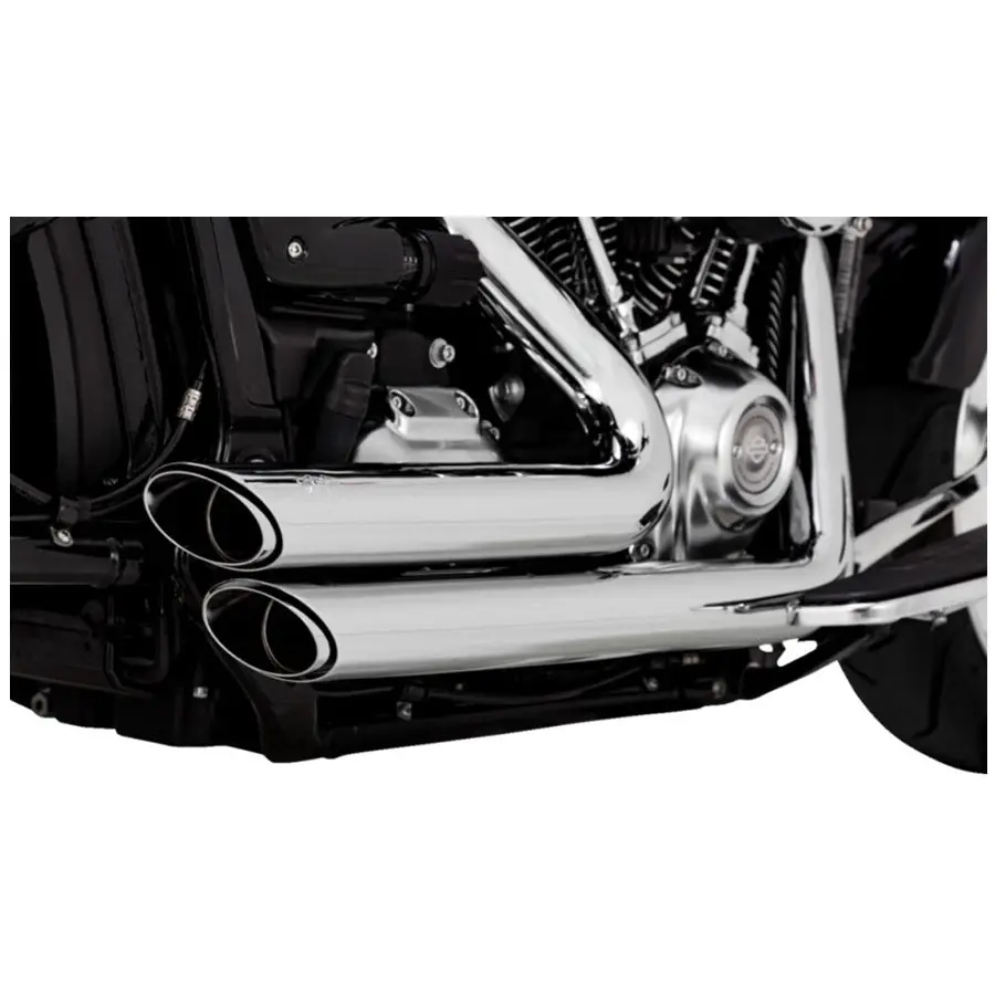 Shortshots Staggered Exhaust System M8 Softail - Chrome 1