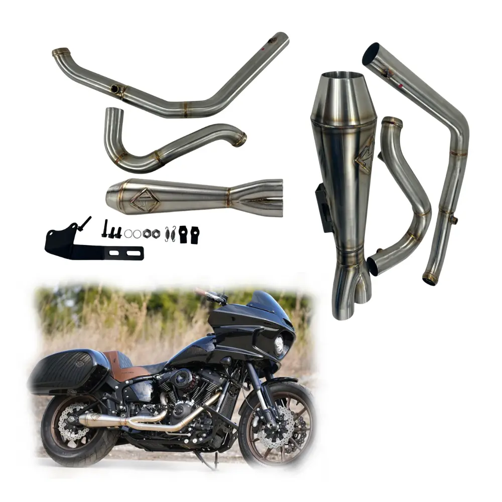 Sp Concepts Exhaust System For 2018-Up Harley-Davidson Softail (W/ Tc Bros. Mid Controls) 1