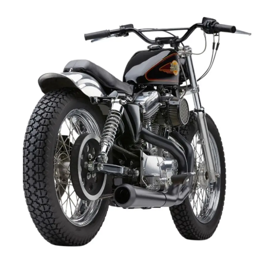 El Diablo Sportster 2:1 Exhaust - Black - 4" For '86-'03 Xl Models 2