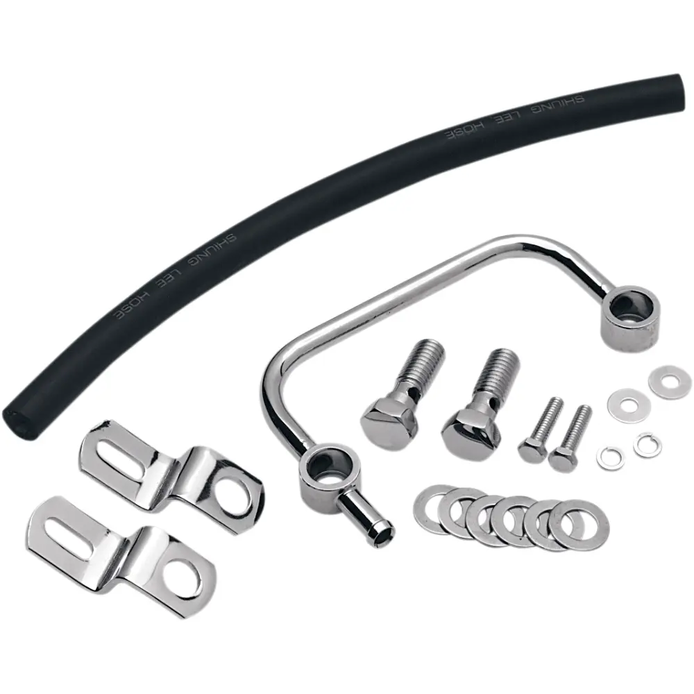 Drag Specialties Head Breather Kit For Harley-Davidson Evo Sportster With Aftermarket Air Cleaner 1