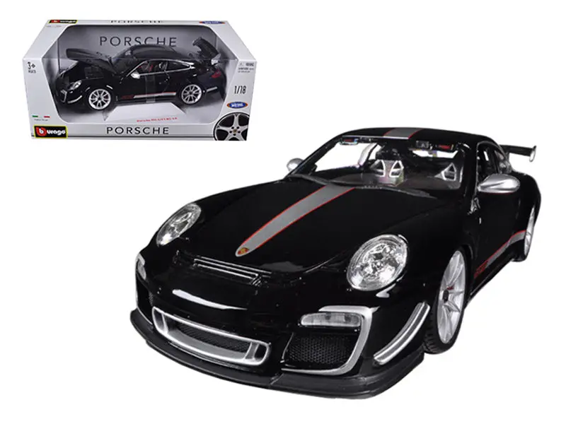 Porsche 911 Gt3 Rs 4.0 Black 1/18 Diecast Model Car By Bburago 1