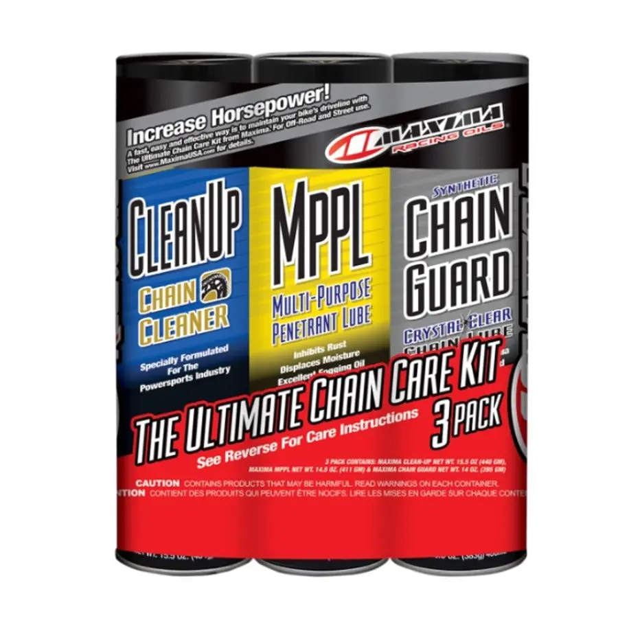 Maxima Synthetic Chain Care Kit -3 Pack Aerosol 1